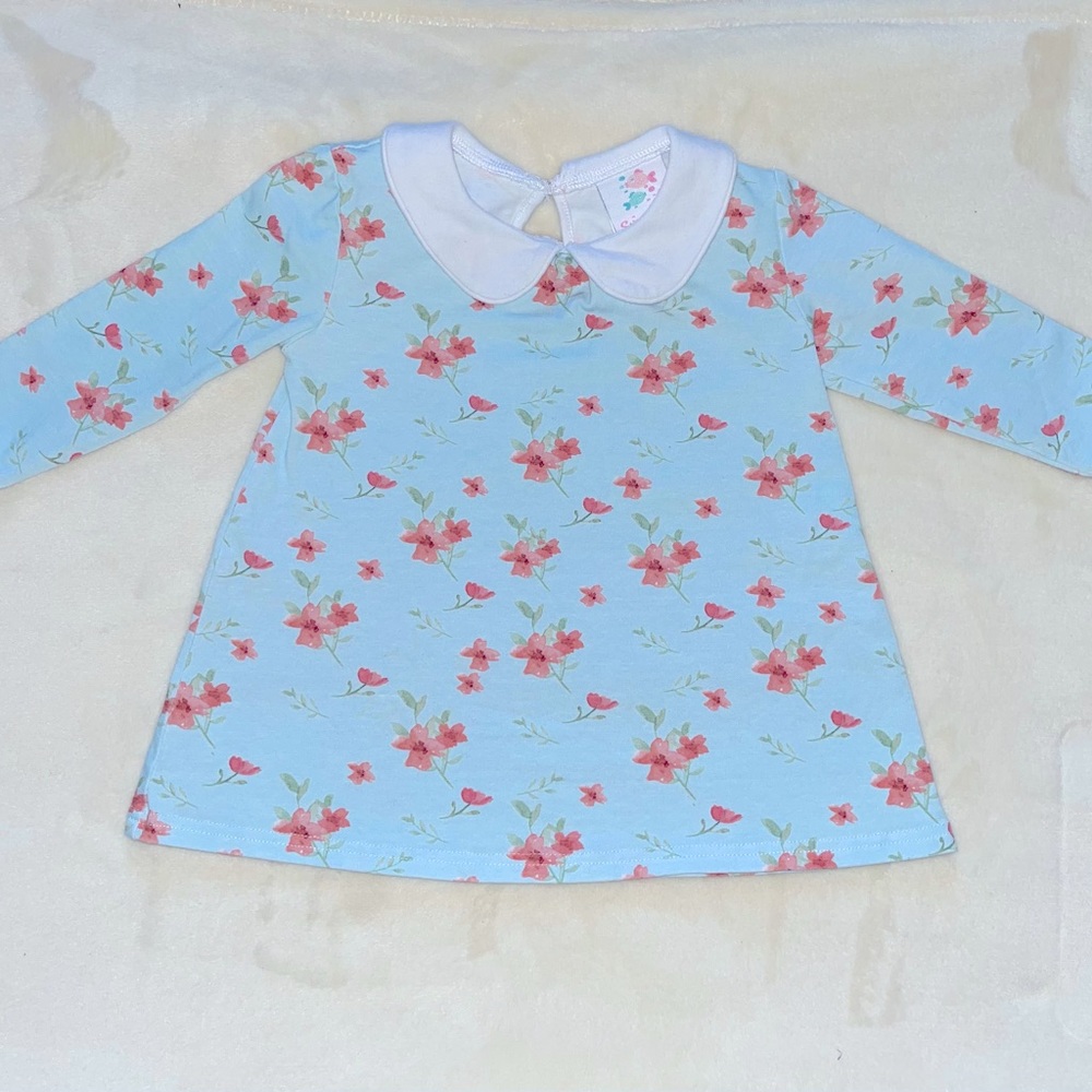 Peter Pan Collar Floral Long Sleeve Dress